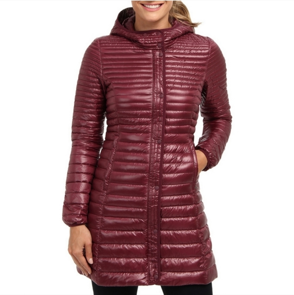 Patagonia Lightweight Fiona Parka M Oxblood Red 600 Fill - Picture 3 of 13